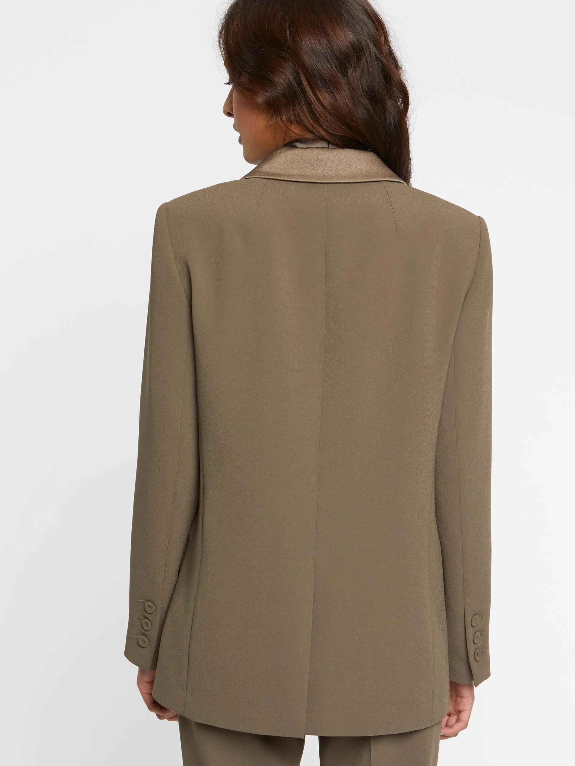 Paule Ka Veste De Costume Droite En Tissu Crepe<Femme Vestes