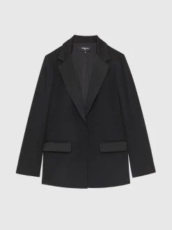 Paule Ka Veste De Costume Droite En Tissu Crepe<Femme Vestes
