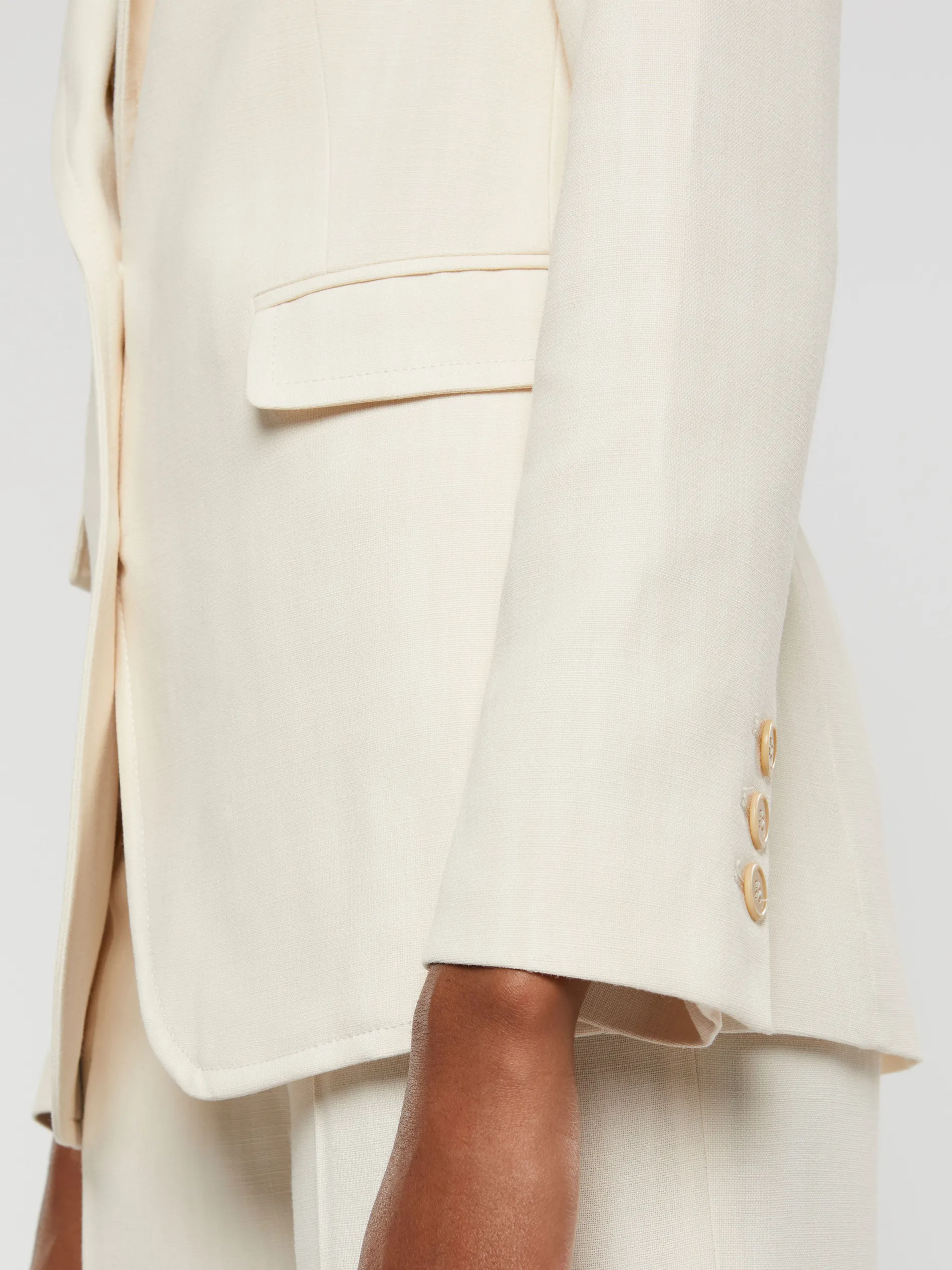 Paule Ka Veste De Tailleur Cintree En Toile De Viscose<Femme Vestes