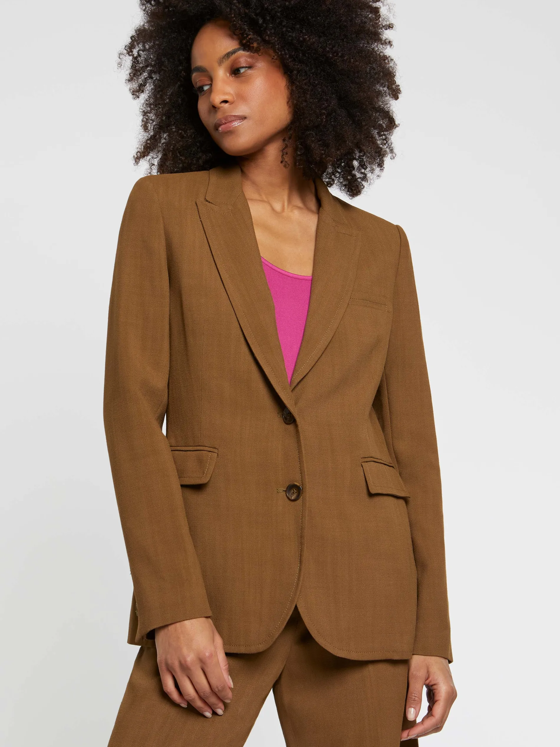 Paule Ka Veste De Tailleur Cintree En Toile De Viscose<Femme Vestes