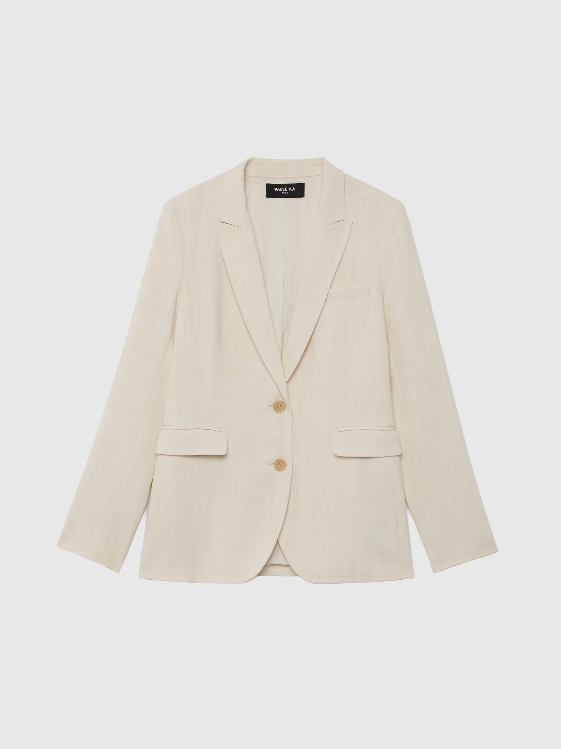 Paule Ka Veste De Tailleur Cintree En Toile De Viscose<Femme Vestes